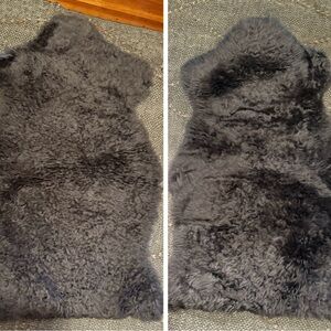 IKEA Sejerby Gray sheepskin rugs